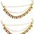 Gold plated fauna layered ear chain