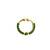 Gold plated green septum pressing nose ring nath