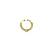 Gold plated green septum pressing nose ring nath