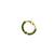 Gold plated green septum pressing nose ring nath