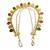 Gold plated fauna layered ear chain