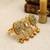 Gold plated kundan heritage meenakari adjustable finger ring