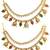 Gold plated bahubali layered ear chain