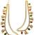 Gold plated bahubali layered ear chain