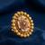 Gold plated rajwadi adjustable finger ring