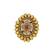 Gold plated rajwadi adjustable finger ring