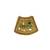 Gold plated meenakari adjustable finger ring