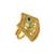 Gold plated meenakari adjustable finger ring