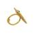 Gold plated meenakari adjustable finger ring