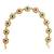 Gold plated floral  kundan mathapatti sheeshphool
