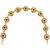 Gold plated floral design mathapatti sheeshphool