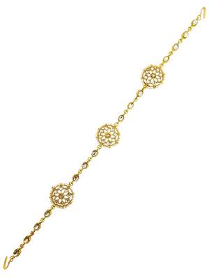 Gold plated mandala kundan mathapatti sheeshphool 3