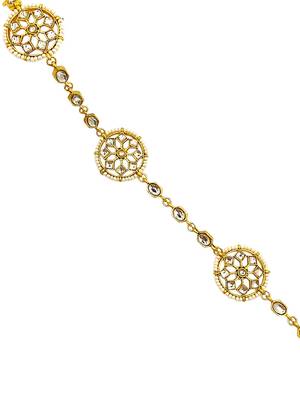 Gold plated mandala kundan mathapatti sheeshphool 4