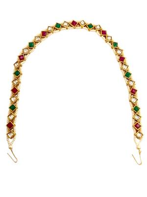 Gold plated sleek kundan mathapatti sheeshphool 2