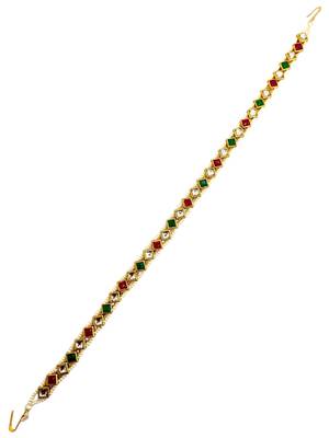 Gold plated sleek kundan mathapatti sheeshphool 3