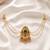 Gold plated peacock kundan heritage bun pin
