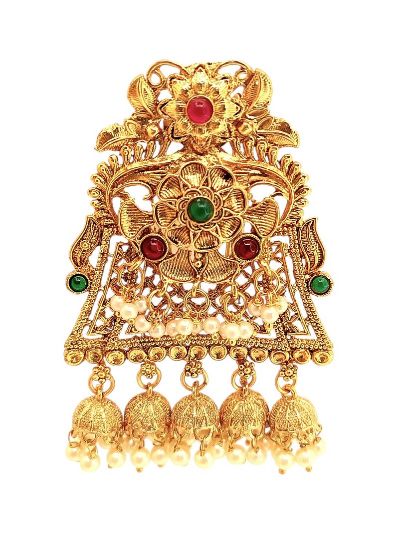 Gold plated intricate filigree bun pin