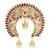 Gold plated spokes design bun pin