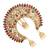 Gold plated spokes design bun pin