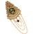 Gold plated kundan heritage bun pin