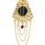 Gold plated kundan heritage bun pin