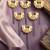 Set of 6 kundan chandrakor u pin head jewellery