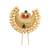 Gold plated chandrakor bun pin head jewellery