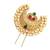 Gold plated chandrakor bun pin head jewellery
