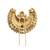 Gold plated chandrakor bun pin head jewellery