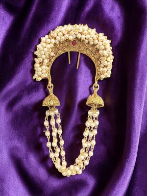 Gold plated traditional juda pin head jewellery 1