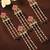 Set of 6 pink lotus meenakari u pin head jewellery