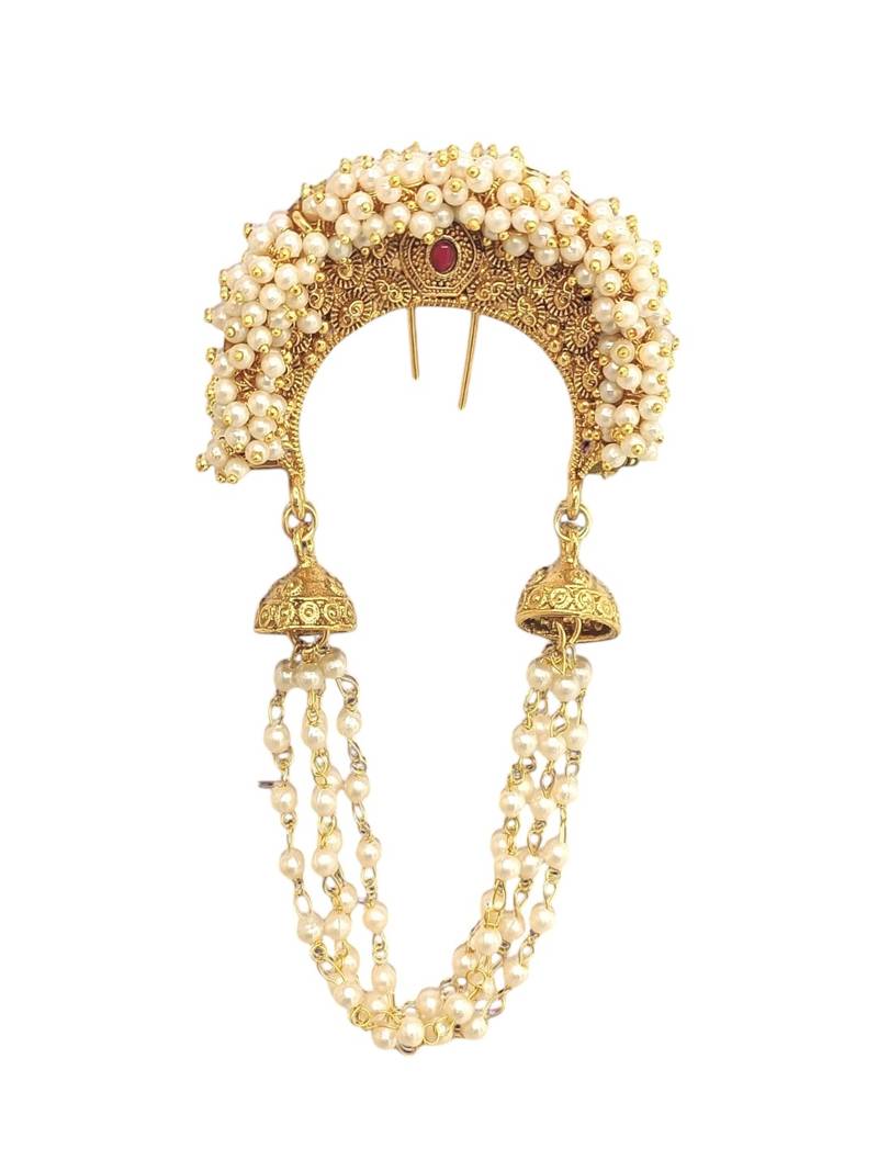 Gold plated traditional juda pin head jewellery