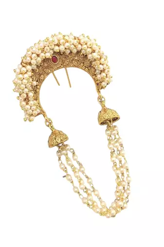 Gold plated traditional juda pin head jewellery