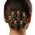 Set of 6 pink lotus meenakari u pin head jewellery