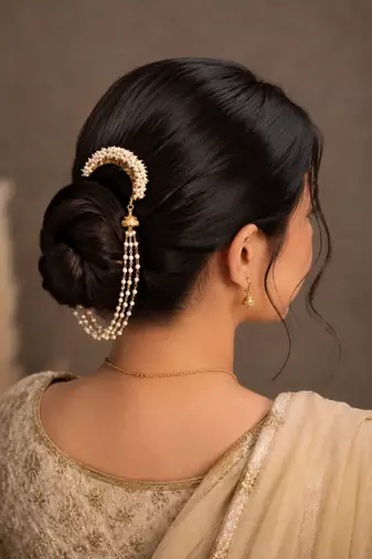 Gold plated traditional juda pin head jewellery