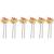 Set of 6 gold plated peacock design u pin head jewellery