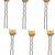 Set of 6 gold plated moon shape u pin head jewellery