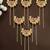 Set of 6 gold plated chandra u pin head jewellery