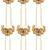 Set of 6 gold plated chandra u pin head jewellery