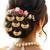 Set of 6 gold plated chandra u pin head jewellery