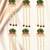 Set of 6 green lotus meenakari u pin head jewellery