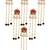 Set of 6 red lotus meenakari u pin head jewellery