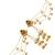 Matte gold plated heritage kashmiri ear chain earrings