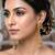 Matte gold plated heritage kashmiri ear chain earrings