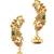 Peacock design ear cuff earrings
