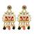 Rajwadi style heritage maroon earrings
