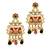 Rajwadi style heritage maroon earrings