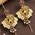 Gold plated peacock needle ear cuff earrings