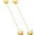Gold plated crescent moon ear cuff earrings
