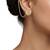 Gold plated crescent moon ear cuff earrings